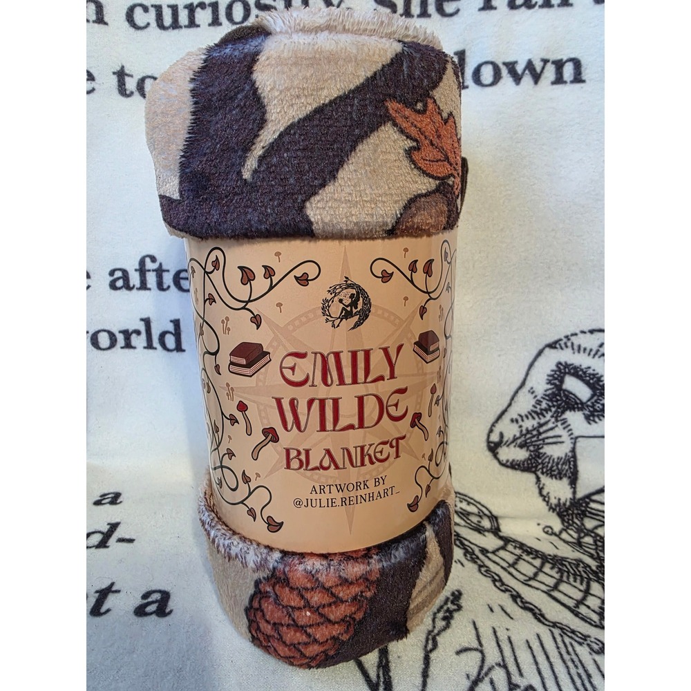 FairyLoot Emily Wilde Throw Blanket 40x50 NEW Julie Reinhart Artwork Throw